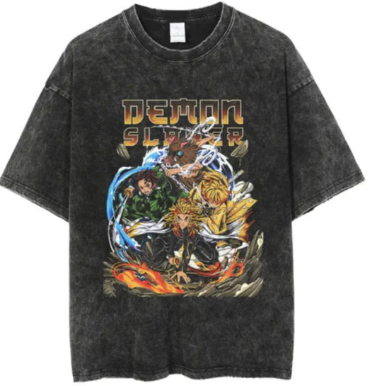 Demon Slayer Trio Vintage T-Shirt