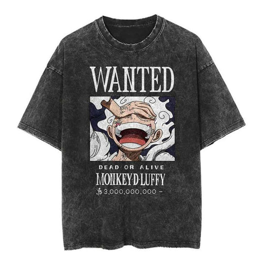 Luffy Wanted Vintage T-Shirt